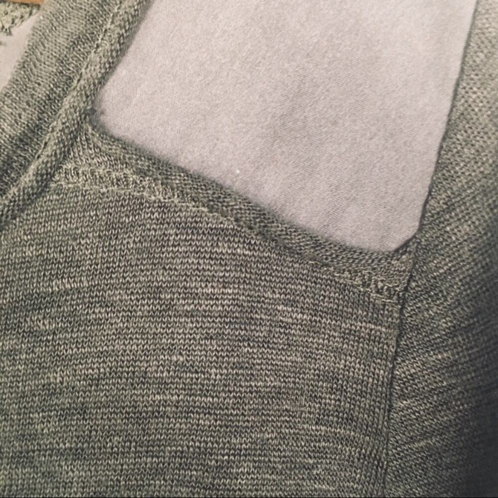 Banana Republic Gray Linen Silk Natural Fibers T Shirt Sz Small Minimalism - Picture 10 of 12